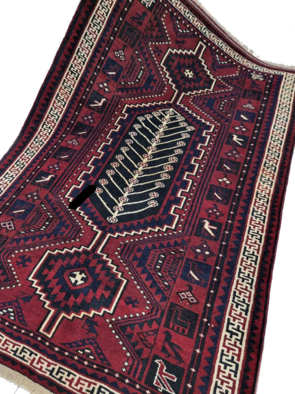 قالی لاکی بختیاری-سایز پرده ای- b2323